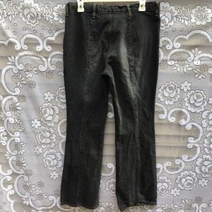 Gloria button up boot cut dark wash jeans